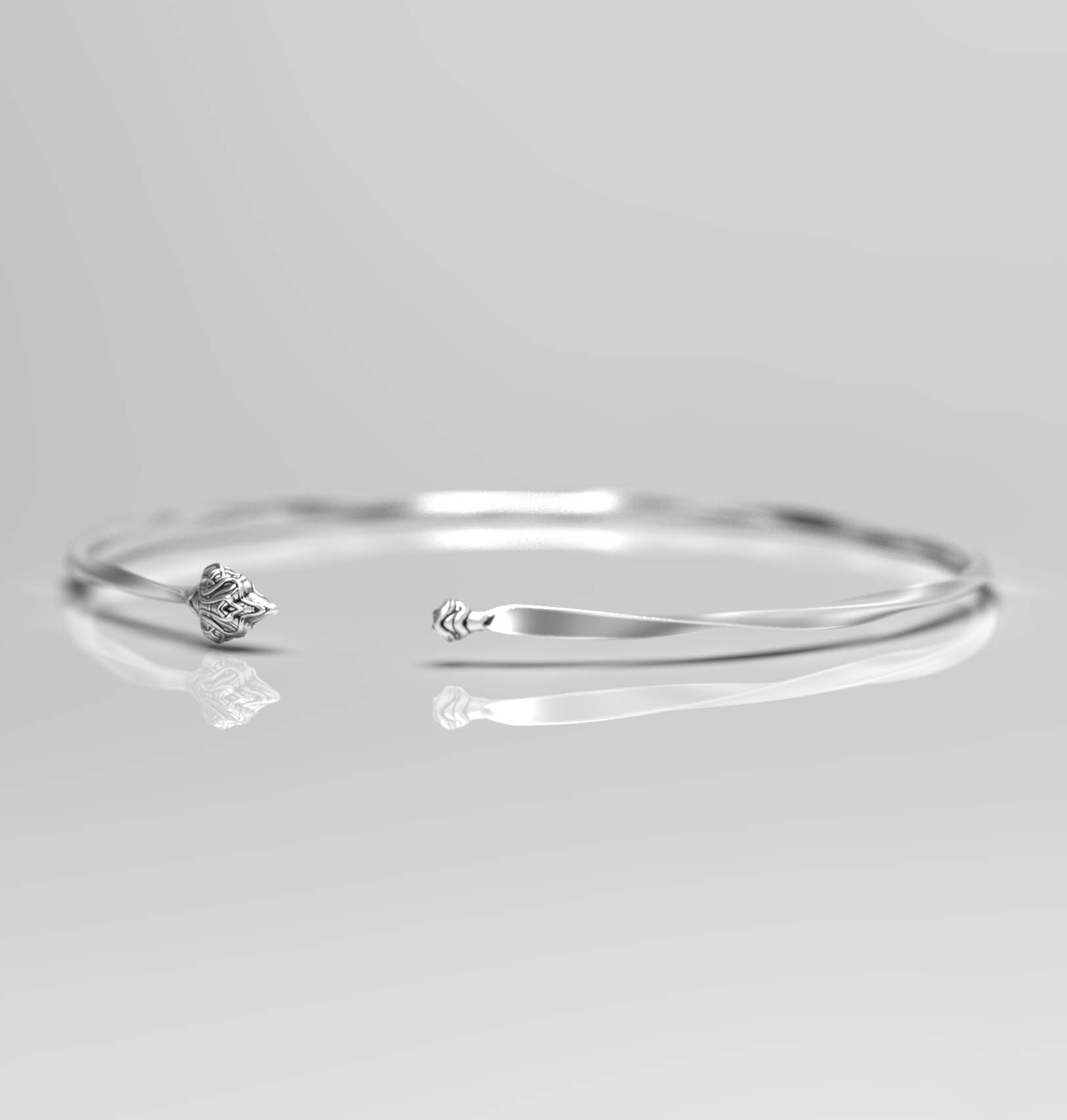 Code : B	1	0	3	0	1 </br> Open Twisted Bangle Bracelet
